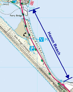 Map of Hamm Beach
