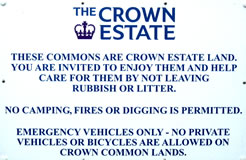 Crown Estate sign