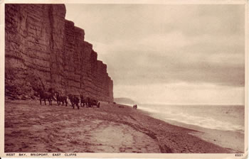 West Bay cliffs